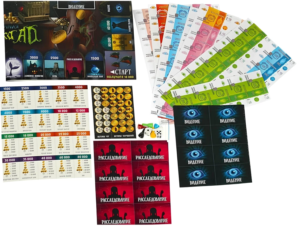 Настольная игра -  Миллионер. Загадочная семейка AD