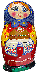 Matrioszka - Wiatkowska gospodyni, 5 elementów, w asortymencie