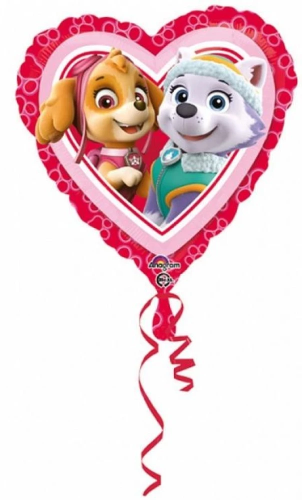Folienballon - Paw Patrol Love – Mädchen, 46 cm