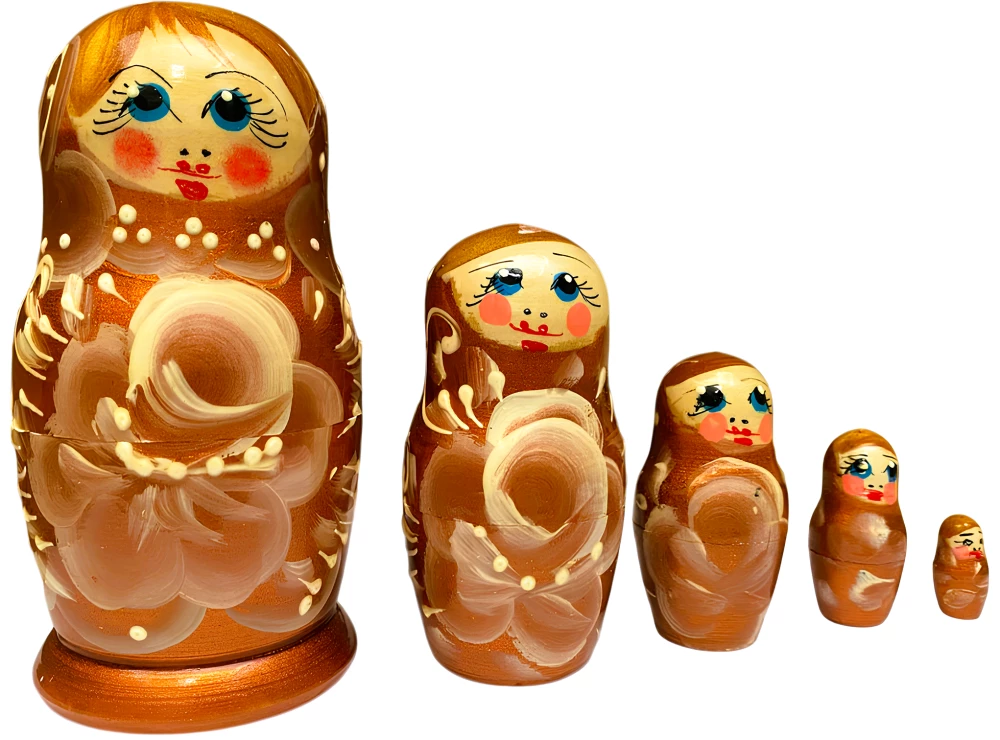 Matrioszka - Bojarynia Wiatska, 5 lalek, w asortymencie