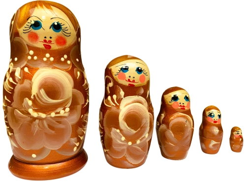 Matrioszka - Bojarynia Wiatska, 5 lalek, w asortymencie