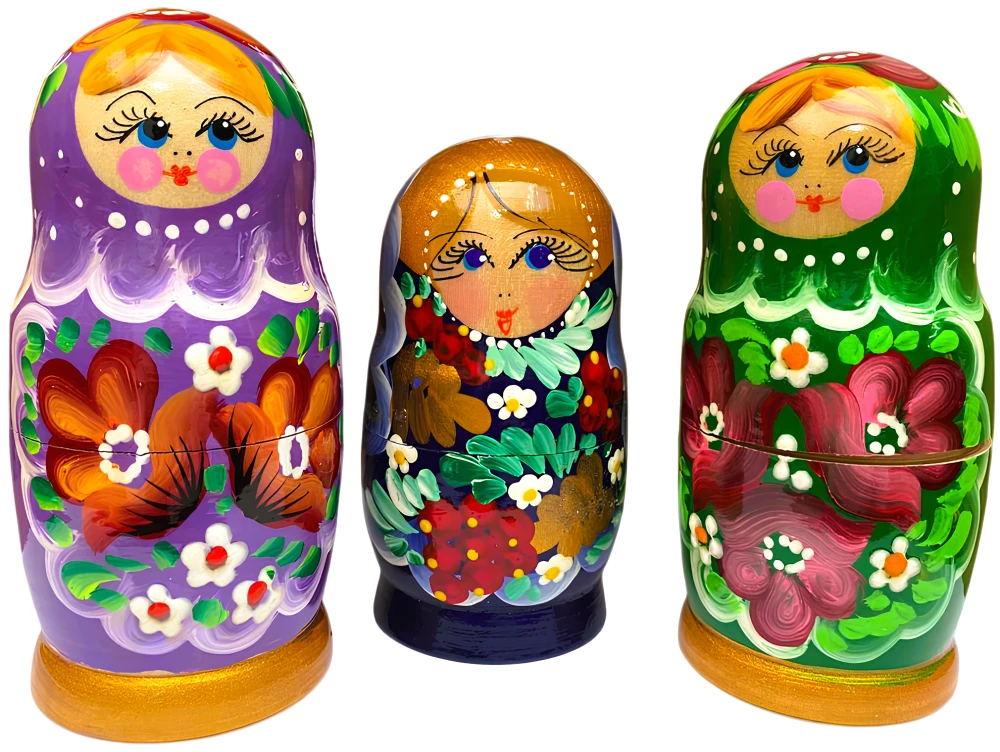 Matrioszka - Bojarynia Wiatska, 5 lalek, w asortymencie