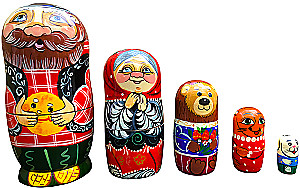 Matrioszka - Bajki, 5 elementów, w asortymencie