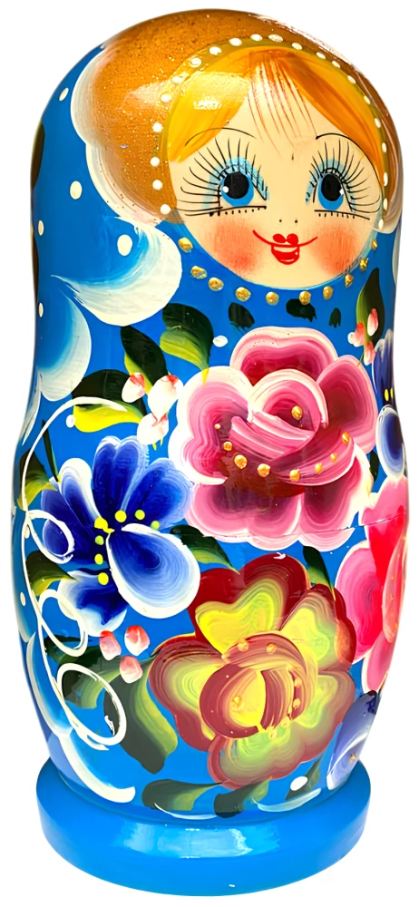 Matrioszka - Kwiatowa bojarzyna, 5-elementowa