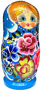 Matrioszka - Kwiatowa bojarzyna, 5-elementowa