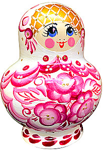 Matrioszka - Bojaryna Wiacka. Pękata, 5 lalek, w asortymencie
