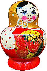 Matrioszka - Bojaryna Wiacka. Pękata, 5 lalek, w asortymencie