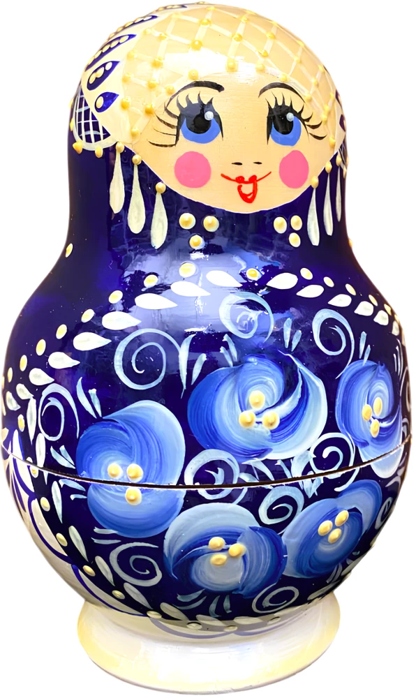 Matrioszka - Bojaryna Wiacka. Pękata, 5 lalek, w asortymencie