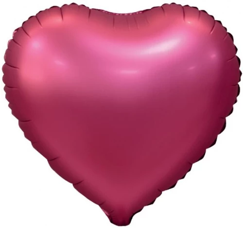 Folienballon - Herz, matt rosa, 18"