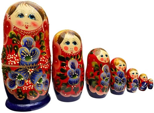 Matrioszka - Kwiat Wiatki, 7 paczek, w assortymencie