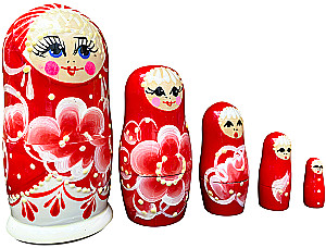 Matrioszka - Rumiała Bajarzyna, 5 sztuk, w asortymencie