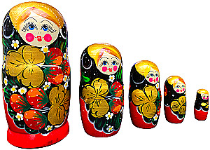 Matrioszka - Wiatka Bajkowa, 5 lalek, w asortymencie