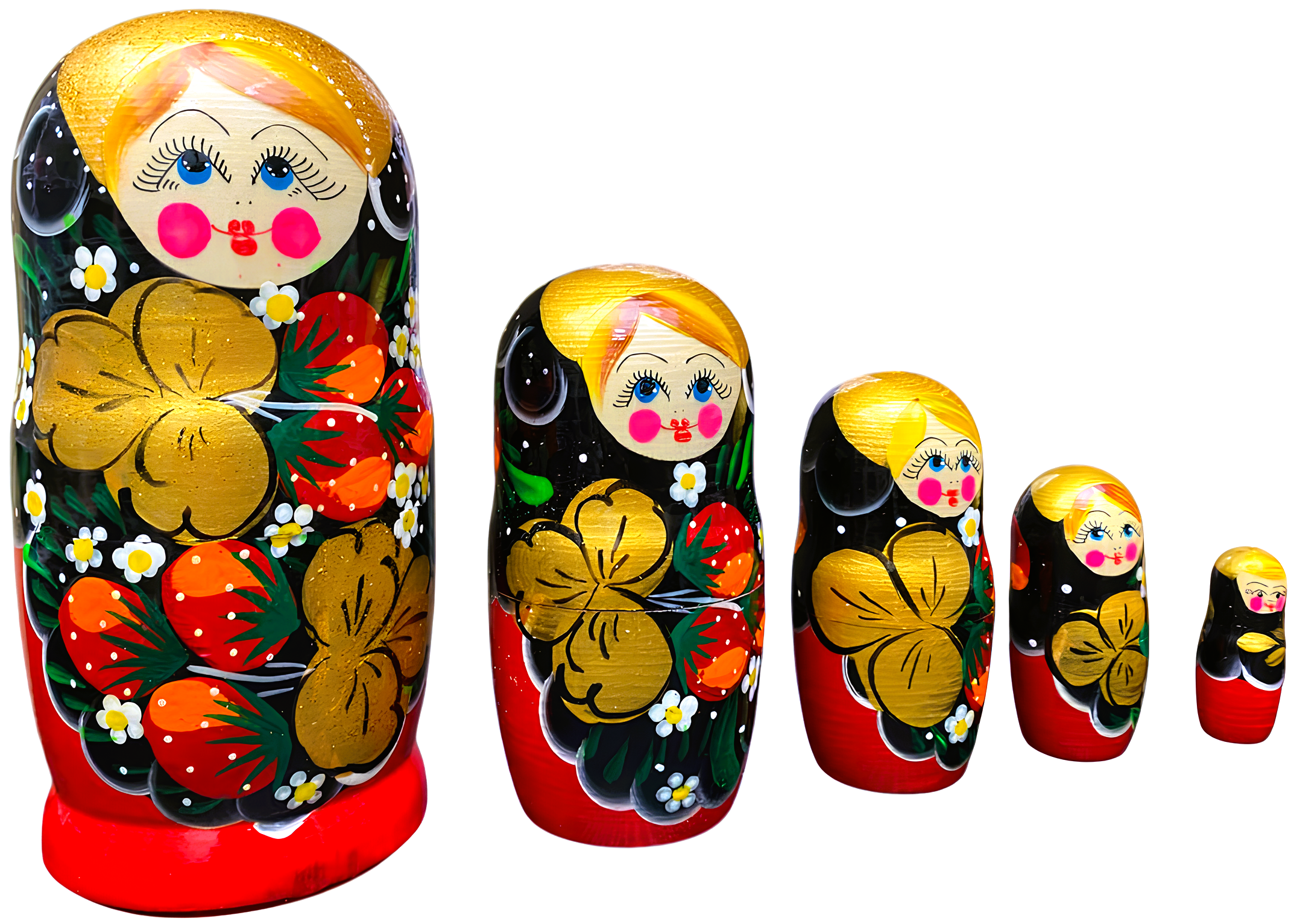 Matroschka - Wjatka Märchenhaft, 5 Puppen, im Sortiment