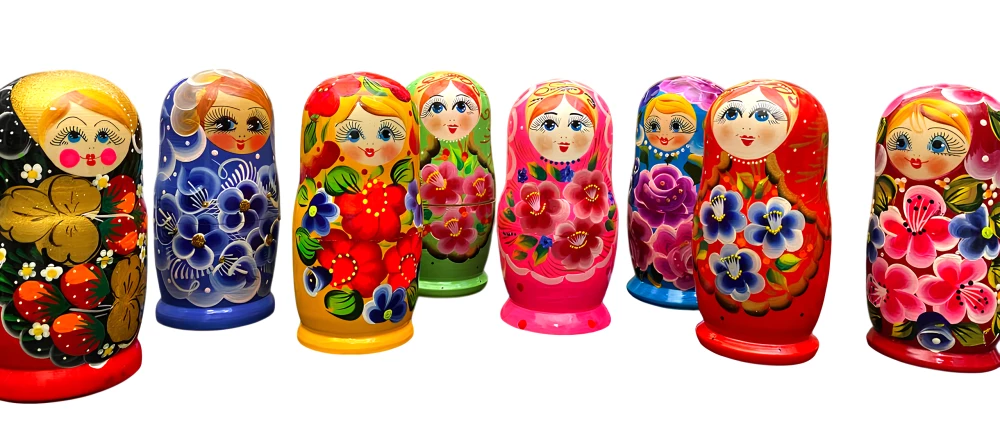 Matrioszka - Wiatka Bajkowa, 5 lalek, w asortymencie