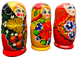 Matrioszka - Wiatka Bajkowa, 5 lalek, w asortymencie