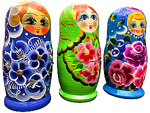 Matrioszka - Wiatka Bajkowa, 5 lalek, w asortymencie