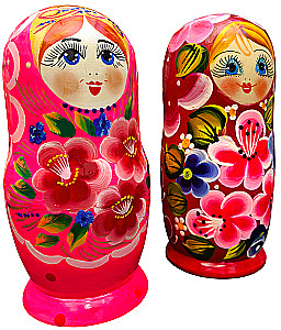 Matrioszka - Wiatka Bajkowa, 5 lalek, w asortymencie