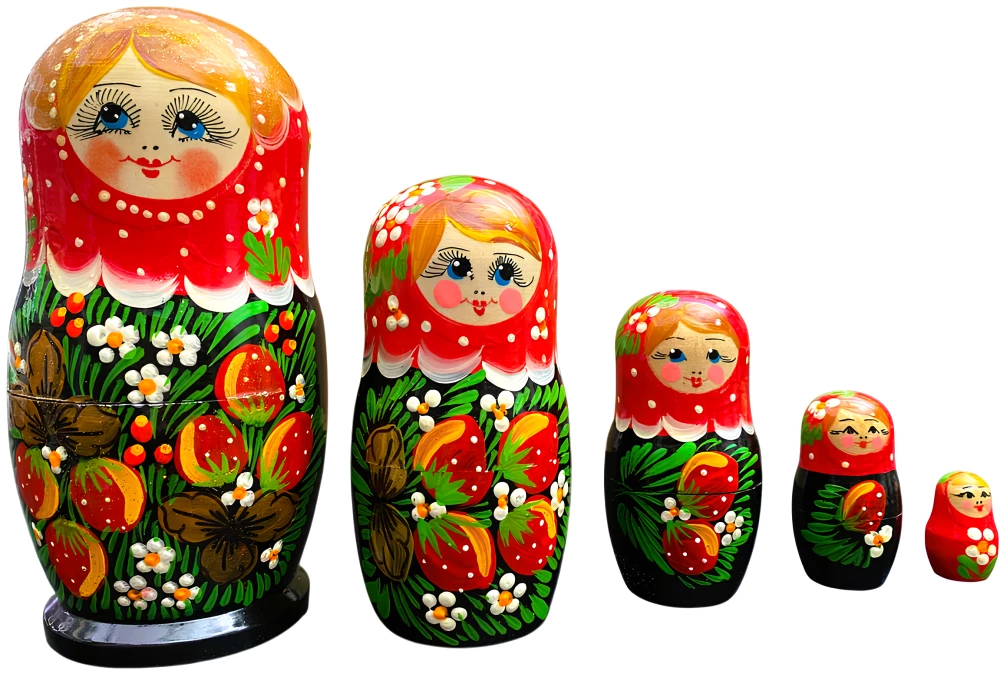 Matrioszka - Wiatka Cuda, 5-elementowa, w asortymencie