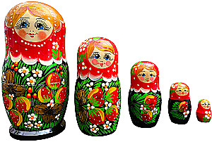 Matrioszka - Wiatka Cuda, 5-elementowa, w asortymencie