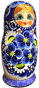 Matrioszka - Królewski kwiat, 5 elementów, w asortymencie