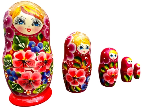 Matrioszka - Czerwona Czarownica, 5 elementów, w asortymencie