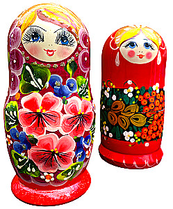 Matrioszka - Czerwona Czarownica, 5 elementów, w asortymencie