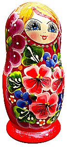 Matrioszka - Czerwona Czarownica, 5 elementów, w asortymencie