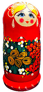 Matrioszka - Czerwona Czarownica, 5 elementów, w asortymencie