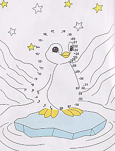 Połącz kropki. Zabawne zwierzęta