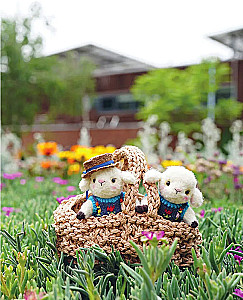 Jointed Toys on Needles. Soft, Fluffy, Mobile