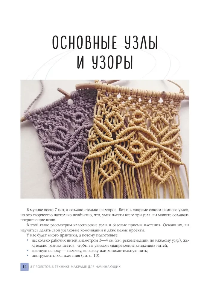 8 Projects in Macrame Technique for Beginner Crafters