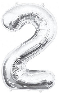 Fooliumull number 2, hõbedane, 85 cm