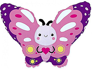 Folienballon - Schmetterling, rosa