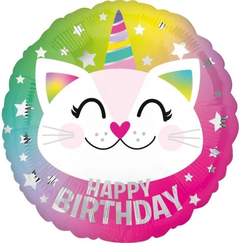 Folienballon - Birthday Caticorn