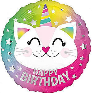 Folienballon - Birthday Caticorn