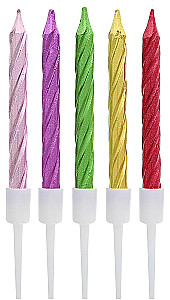 Kerzen-Set - Twister, 10 Stück