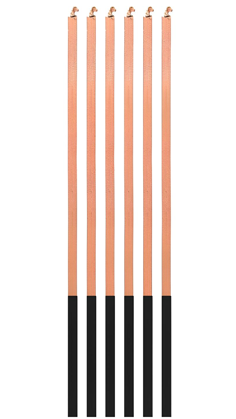 Zestaw świec do tortu - Magic Flames, różowe złoto, 6 sztuk