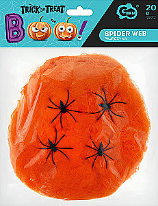 Декор - Паутинка, оранжевая