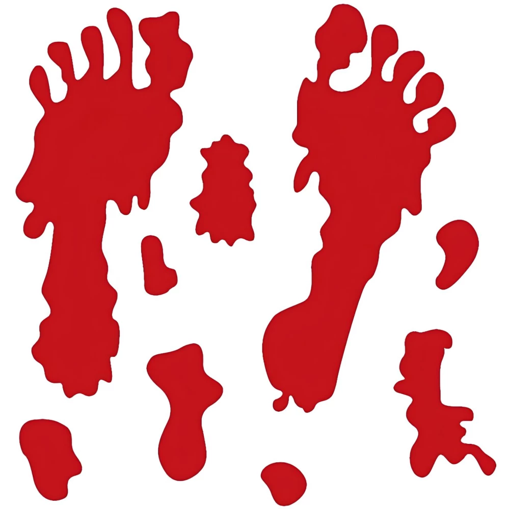 Sticker Set for Windows - Bloody Feet