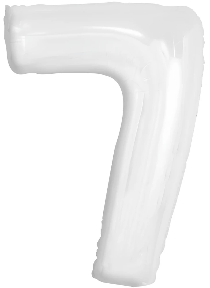 Fooliumõhupall - number 7, valge