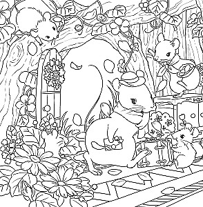 Fascinating Tales of Forest Creatures. Coloring the Adventures of Charming Fluffballs