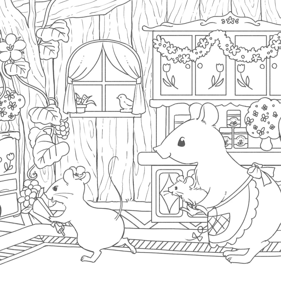 Fascinating Tales of Forest Creatures. Coloring the Adventures of Charming Fluffballs