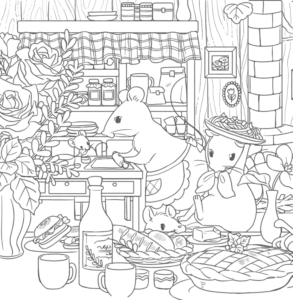 Fascinating Tales of Forest Creatures. Coloring the Adventures of Charming Fluffballs