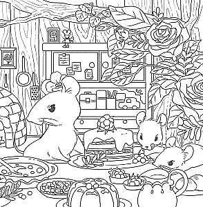 Fascinating Tales of Forest Creatures. Coloring the Adventures of Charming Fluffballs