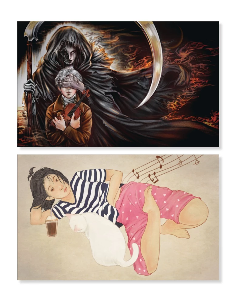 Merginos ir muzika. Piešimo knyga