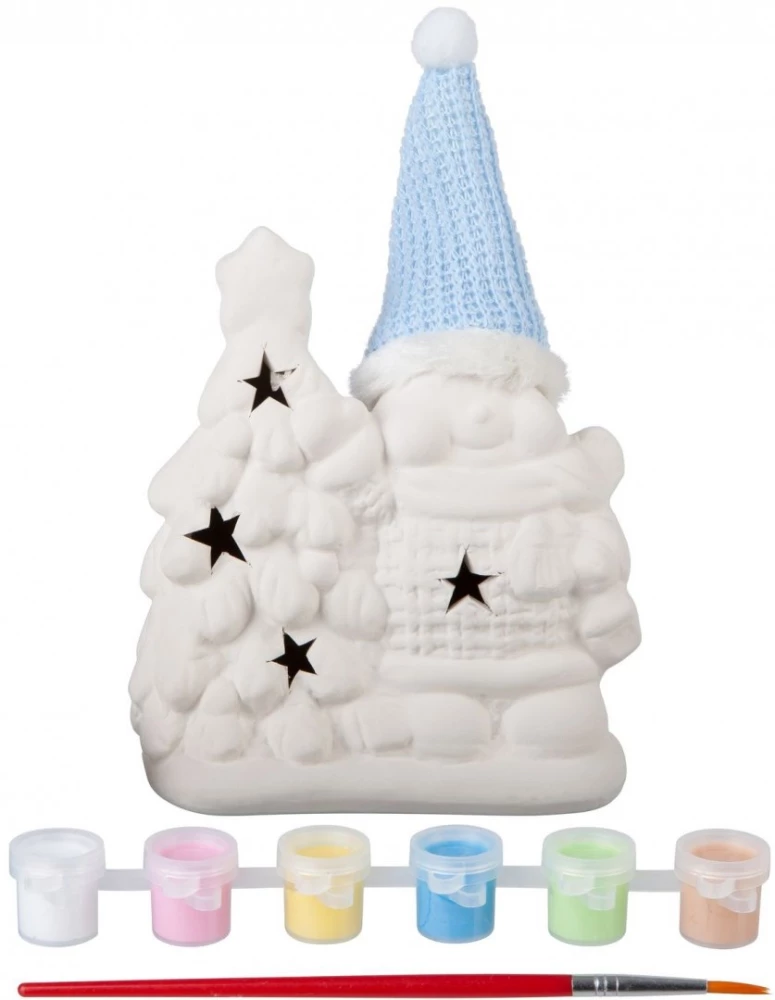 Komplekts - Ziemassvētku rotājumi. Suvenīrs Sniegavīrs