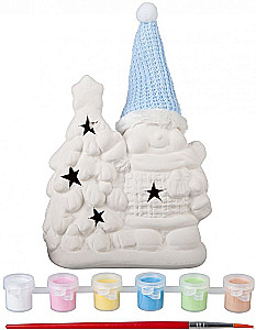 Komplekts - Ziemassvētku rotājumi. Suvenīrs Sniegavīrs