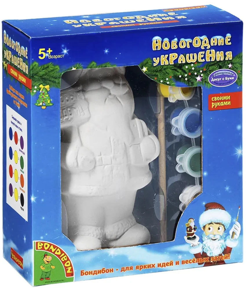 Craft Set - New Year's Decorations. Santa Claus