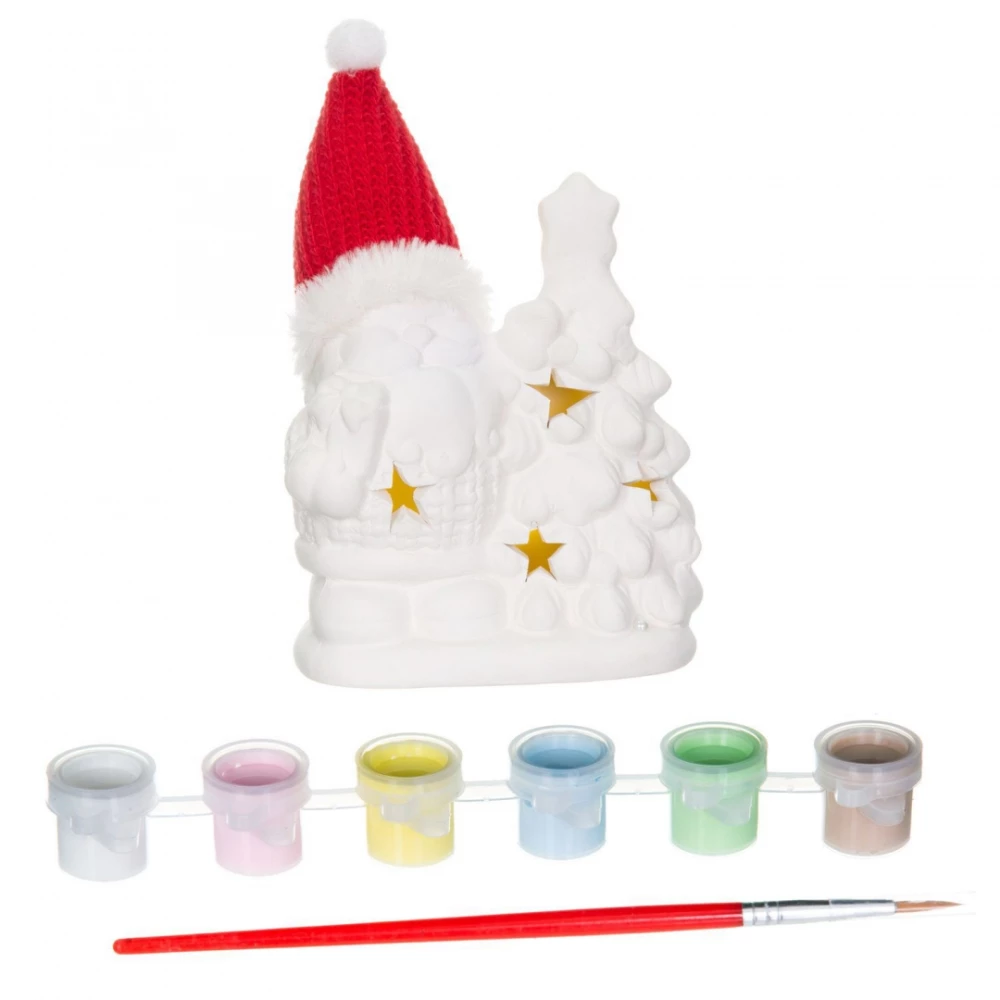 Creative Kit - New Year Decorations. Santa Claus with LED Backlight