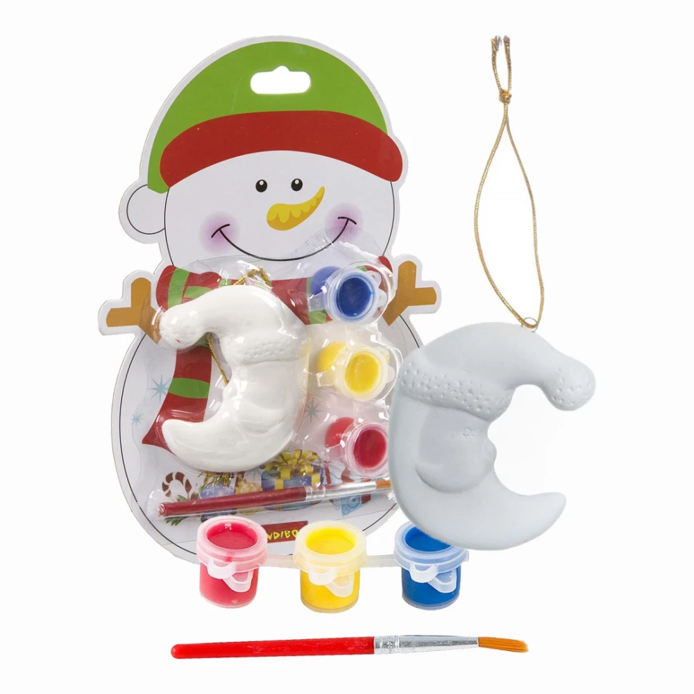 Radošais komplekts - Ziemassvētku rotājumi. Sniegavīrs uz kartes